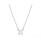 颜色: Silver, Swarovski | Stilla Pendant Square Cut, White, Necklace