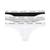 颜色: Black/White/Grey Heather, Calvin Klein | Carousel Cotton 3-Pack Thong Underwear QD3587