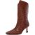 color Tawny Croc/Patent Leather, Sam Edelman | Sam Edelman Womens Lolita Leather Square Toe Mid-Calf Boots