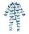 KicKee Pants | Print Footie with Zipper (Infant), 颜色Fresh Air Blue Whales