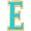 color Gold- E, Gabi Rielle | Vacay Dreamy Collection 14K Gold Plated Sterling Silver Turquoise French Enamel Initial Necklace