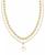 颜色: Iridescent Pink White Mix, Kendra Scott | 14k Gold-Plated Color Flower Layered Pendant Necklace, 16" + 3" extender