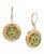 颜色: Green, 2028 | Gold-Tone Crystal Round Drop Earrings