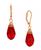 颜色: Red, 2028 | Gold-Tone Crystal Faceted Drop Earrings