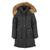 颜色: Black, Canada Weather Gear | Canada Weather Gear Women's Parka with Faux Fur Trim Hooded