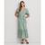 颜色: Soft Laurel, Ralph Lauren | Women's Shadow-Gingham Belted Cotton-Blend Dress