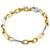 颜色: yellow/white gold, Pompeii3 | Men's Figaro 14k Gold (33gram) or Platinum (53gram) 6.5mm Link Bracelet 8.75"