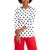 Charter Club | Women's Printed Boat-Neck Top, Created for Macy's, 颜色Bright White Combo