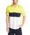 商品Nautica | Men's Short Sleeve 100% Cotton Pique Color Block Polo Shirt颜色Blazing Yellow
