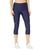 Under Armour | HeatGear® Armour® High-Waisted Pocketed Capris, 颜色Midnight Navy/White