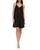 color Black, Flora Nikrooz | Shereen Lace Trim Charmeuse Chemise