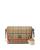 商品Burberry | Check & Leather Note Crossbody Bag颜色Briar Brown