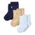 颜色: Blue/Khaki/Navy, Ralph Lauren | Ralph Lauren Baby Boys Embroidered Logo Crew Socks, Pack of 3