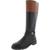 商品第1个颜色Black/DsTan, Ralph Lauren | Lauren Ralph Lauren Womens Everly Leather Tall Mid-Calf Boots