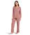 Eberjey | Frida - The Whip Stitch Long PJ Set, 颜色Old Rose/Ivory