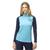 商品Norrøna | Norrona Women's Pureull Zip Neck Top颜色Aquarius / Indigo Night