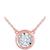 商品Macy's | Diamond Bezel 18" Pendant Necklace (1/8 ct. t.w.)颜色Rose Gold