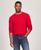 颜色: Primary Red, Tommy Hilfiger | Men's Textured Knit Stripe Crewneck Sweater