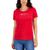 商品Tommy Hilfiger | Women's Crew-Neck Rhinestone-Embellished T-Shirt颜色Scarlet