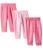 商品第5个颜色Pink, Hanes | Baby Flexy 3 Pack Adjustable Fit Fleece Joggers