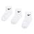 颜色: White-White, NIKE | Nike Kids Ankle 3 Pack - Unisex Socks