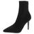 color Black, Charles David | Charles by Charles David Womens  Knit Pointed Toe Sock Boot