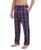 颜色: Red/blue Plaid, Hanes | Men's Ultimate Ultra Soft Plaid Brushed Fleece Pajama Pants