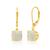 商品第2个颜色created opal, MAX + STONE | 14k Solid Yellow Gold Gemstone Dangle Leverback Earrings (8mm)