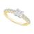 商品第2个颜色Yellow Gold, Macy's | Diamond Princess Engagement Ring (1 ct. t.w.) in 14k Gold