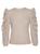 商品FRAME | Cashmere-Wool Shirred Sleeve Sweater颜色VANILLA