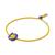 color Yellow/Purple, Swarovski | Dulcis Bracelet with Cushion Cut Crystals