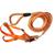 颜色: neon orange, Pet Life | Pet Life  'Easy Tension' Reflective Stitched Adjustable 2-in-1 Pet Dog Leash and Harness