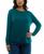 颜色: Teal Eden, Roudelain | Women's Cozy Luxe Long-Sleeve Crewneck Pajama Top