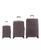 颜色: Brown, InUSA | Royal 3-Pc. Lightweight Hardside Spinner Luggage Set