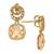 商品Suzy Levian | Suzy Levian Cubic Zirconia Sterling Silver Swirl Dangle Earrings颜色orange