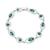 Givenchy | Silver-Tone Stone & Crystal Marquise & Round Link Bracelet, 颜色GREEN/SILVER