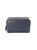 color NAVY BLUE, ROYCE New York | Double Zip Leather Toiletry Bag