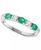 颜色: Emerald, Effy | EFFY® Blue & White Sapphire (1-1/10 ct. t.w.) Band in 14k White Gold. (Also available in Emerald and Ruby)