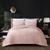 颜色: Pink, Grace Living | Grace Living Meagan Velvet Comforter Set With Pillow Sham QUEEN
