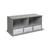 颜色: Gray, Badger Basket | Stackable Shelf Storage Cubby With Three Baskets