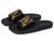 color Black/Gold Metallic/Black, Adidas | Adilette Comfort