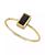 颜色: Black, 2028 | 14K Gold-tone Rectangle Crystal Ring