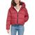 颜色: Chianti, Calvin Klein | Women's Cropped Hooded Puffer Jacket