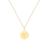 颜色: letter y, Savvy Cie Jewels | 18K GOLD VERMEIL OVER STERLING SILVER ROUND INITIAL PENDANT W/ CHAIN