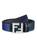 color NERO BLUE, Fendi | Cintura Reversible Branded Buckle Leather Belt