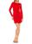 ALEXIA ADMOR | Low V-Back Mini Sheath Dress, 颜色RED