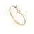 颜色: april, MaxColor | 14K Gold Vermeil Birthstone 2MM Cubic Zirconia Wishbone Ring