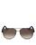 商品Salvatore Ferragamo | Men's Brow Bar Aviator Sunglasses, 62mm颜色Black/Brown