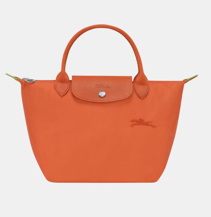 商品第6个颜色橘红色, Longchamp | 珑骧新款女士短柄小号手提包环保系列女士手提饺子包L1621（香港仓发货）