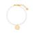 商品第20个颜色Gold-Plated-G, brook & york | Baroque Freshwater Imitation Pearl Cami Initial Bracelet
